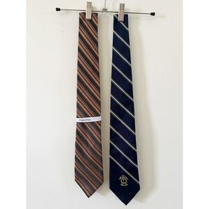 Mens Calvin Klein & Ralph Lauren Striped Necktie Bundle - Business Casual